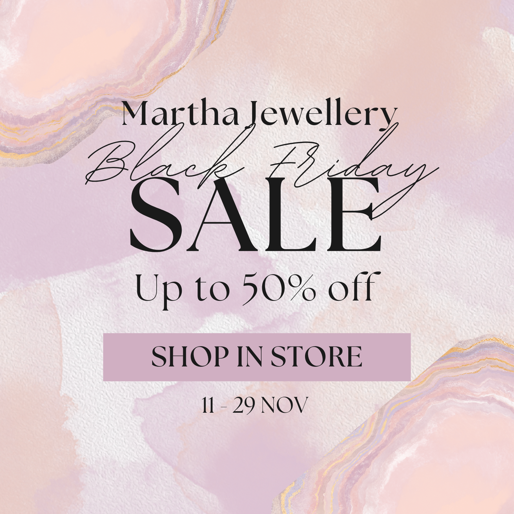 Martha Jewellery Black Friday Sale