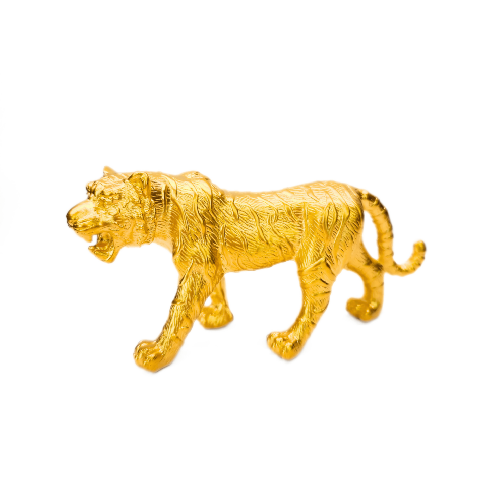 24K Gold 5D Tiger Ornament