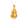 24K Gold Ancient Design Hulu Pendant