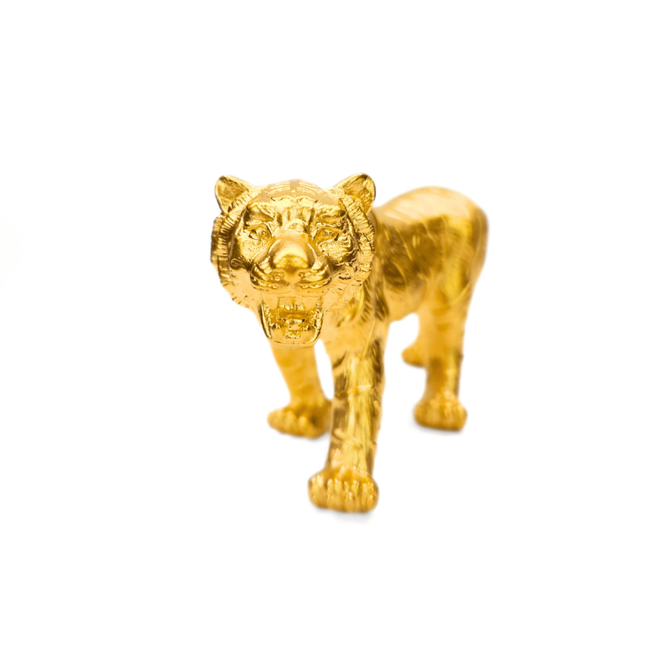 24K Gold 5D Tiger Ornament